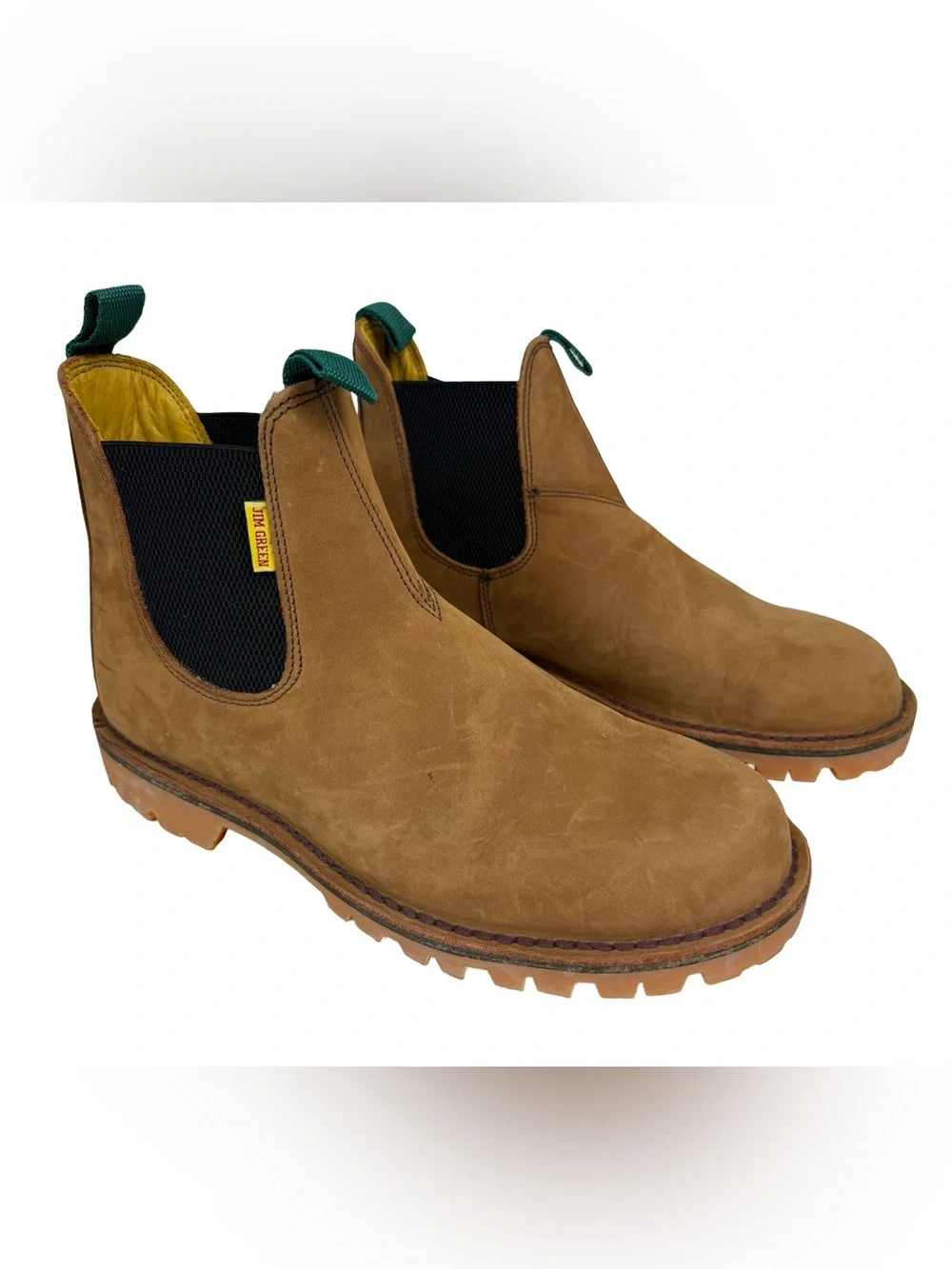 Jim Green Stockman Chelsea Boot Fudge Leather Men’s US 12 Pull On